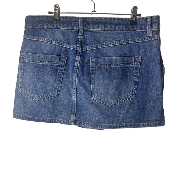 NWOT We The Free Mini Denim 30 Women's Wynne Criss Cross Skirt - Picture 4 of 7